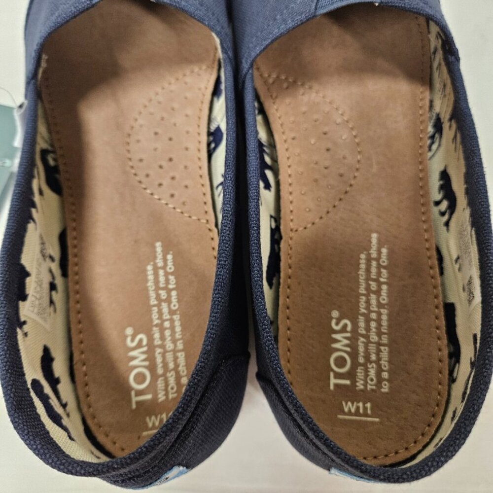 TOMS Women's Classic Canvas - Navy - New - Picture 4 of 6